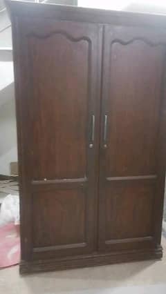 Used Sheesham Wood 2-Door Almirah Solid & Spacious