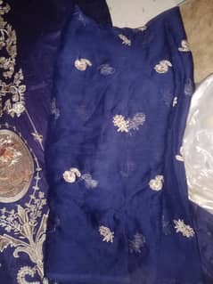 3 piece unstitched  heavy embroidered lawn