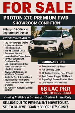 Proton X70 premium FWD 2022