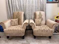 7 seater luxury gold sofa set