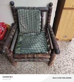 wooden sofa
