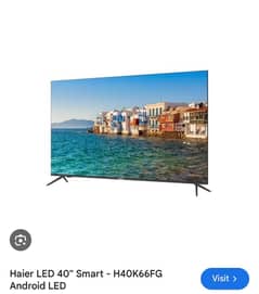 Haier 40 inches Led  Slim Smart android.