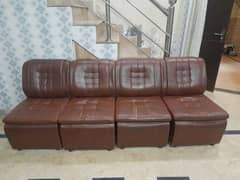 4 separate sofa seats