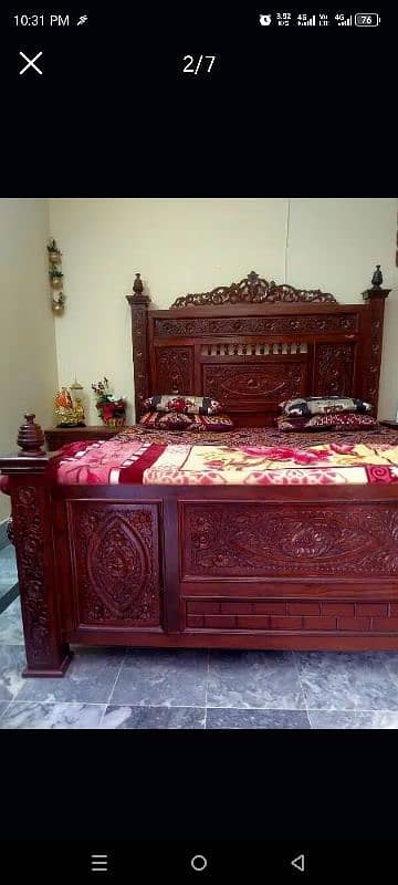 bed, dressing table and sofa set with centre table. 1