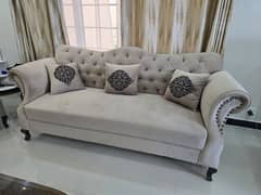 7 seater velvet poshish sofa set