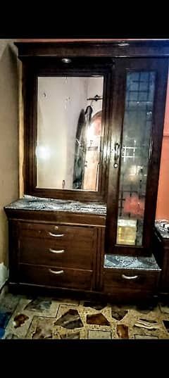 bed and dressing table for sale.