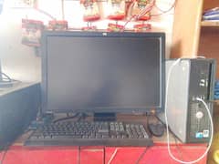 Hp l. c. d 24" + cpu + keyboard+mouse+all cable