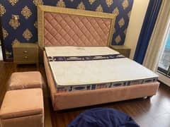 WOODEN BED SET