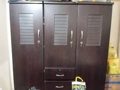 Spacious Triple Wooden Wardrobe