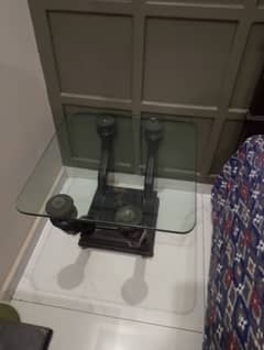 side tablets 2 and 1 center table without glass top