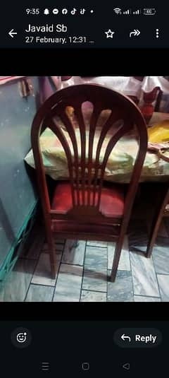 dining table with chairs