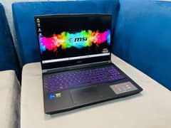 MSI Gamming Laptop Core i7 12 Generation, RTX 3050, 32 GB, Turbo Boost
