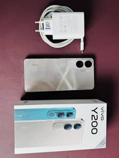 Vivo Y200 Gold PTA Official, 8/128GB, Full Warranty, like Brand New