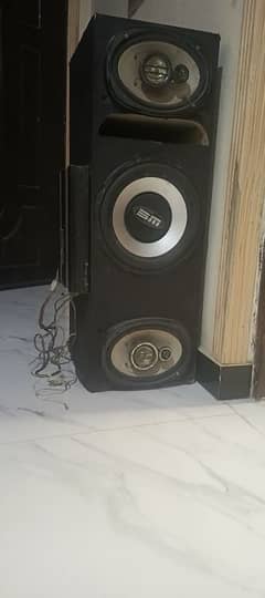 Rock mass Genuine 4 Channel Amplifier with  BM Boofer & Speaker's