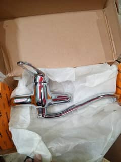 wall mounted sink long neck faucet