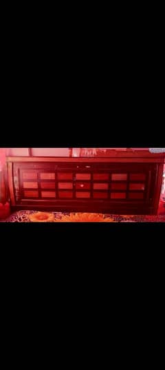 Two Wooden King Size Bed And Matching Wardrobe Set
