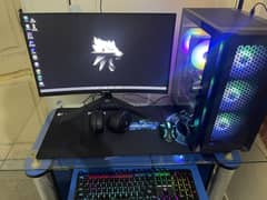 Core i5 12 gen cpu, Red dragon 24 inch curved gaming moniter