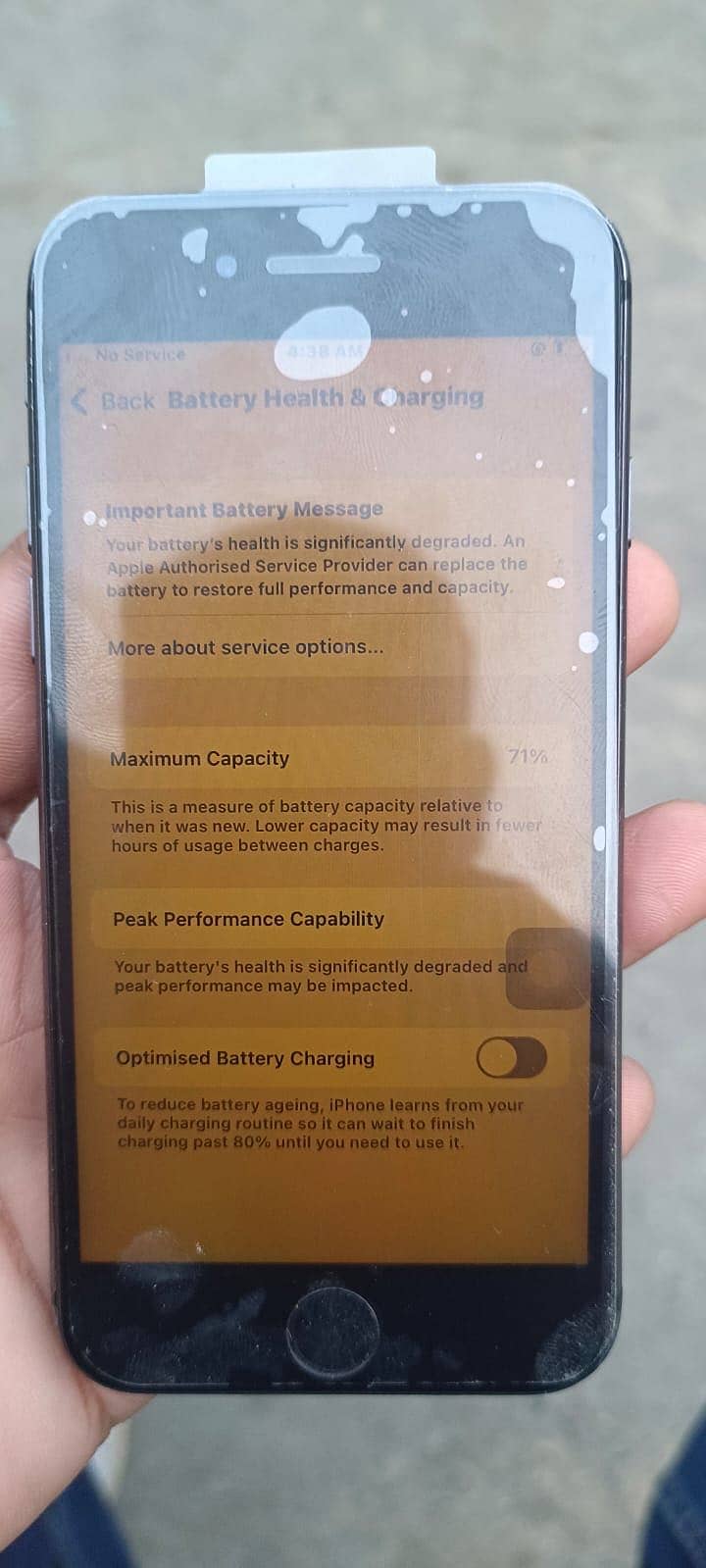 Iphone8 finger print ok non pta exchange possible also 2