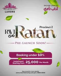 New Metro City Lahore Plots Available On Monthly Installment Plan