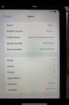 IPAD MINI 6 WITH COMPLETE BOX