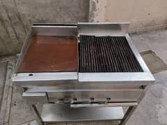 hotplate + grill 2x3 stainless steel