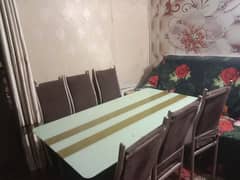 Dining table and 6 chairs