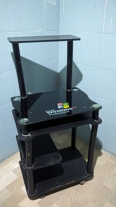 Computer Table with Glass Top