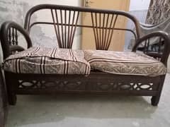 2 single seater and 1 double seater=4 seater (sofa set)