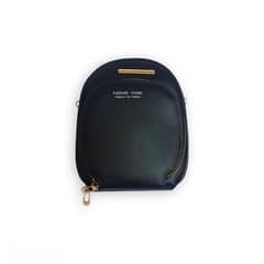 women leather plain clutch