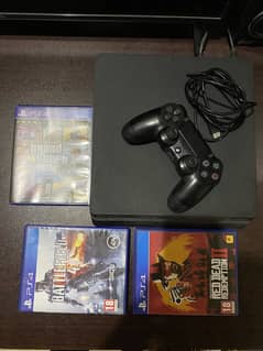 Ps4 - Playstation 4 Slim 500GB With Original Controller And 3 Games
