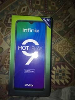 infinix hot 9 play box or charge be ha all ok ha