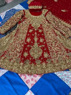 Bridal Sharara With clutch & sandels