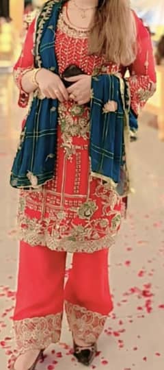 a heavey and fancy dress