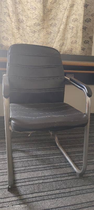 2 Office Desks / Tables and 1 Chair Good Condition Expensive Wood 2