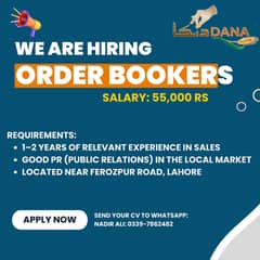 Onboarding Agents / Order Booker required