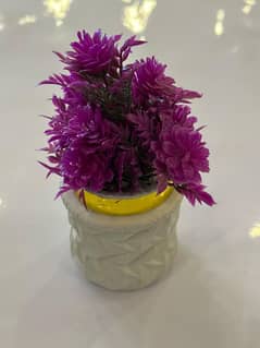 vibrant ceramic faux flower