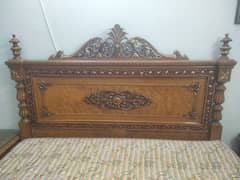 King Size Double Bed - with spring mattress