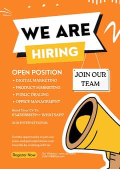 JOB OPPORTUNITY FOR STUDENTS!!