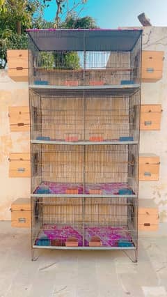 8 portion breeding cage