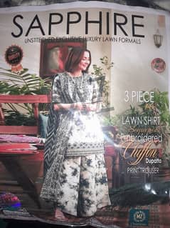 lawn sapphire / new unstitched clothe