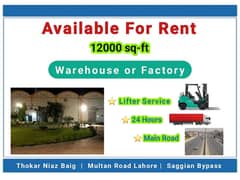 13500 sq-ft warehouse for rent