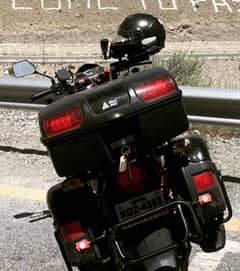 Saddle Box and Top Box Motorcycle trunk with fitting Honda CB150F