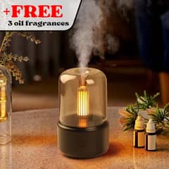 Candlelight Humidifier & Oil Diffuser–Perfect for Relaxing Atmosphere