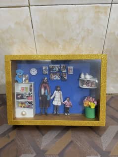 Handmade wooden frame | memory frame | wooden 3d frame
