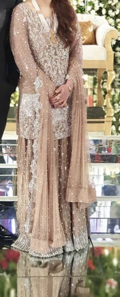 Faiza Saqlain Golden Dress