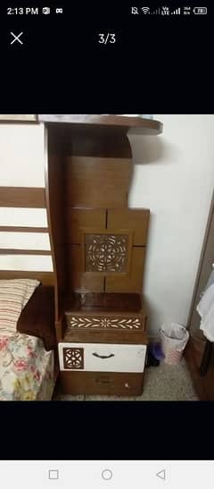 dressing table with side tables