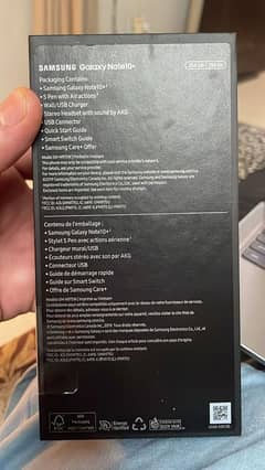 note 10 plus non pta 256 gb