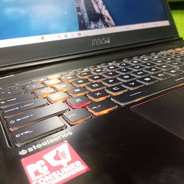 MSI gaming laptop,i7 8th gen, GTX 1060 ,6gb 0