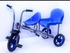 Kids tricycle double seat