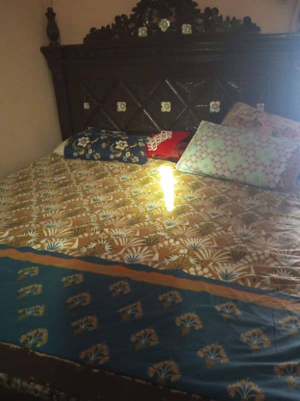 bed set full with side tables dressing and showcase  Wa 03214702674 3